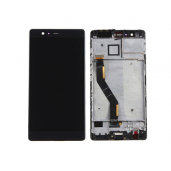 Display + Touch Screen + Frame per Huawei P9 Plus nero