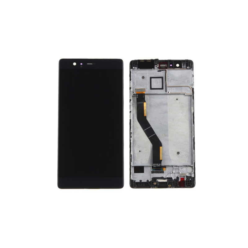 Display + Touch Screen + Frame per Huawei P9 Plus nero