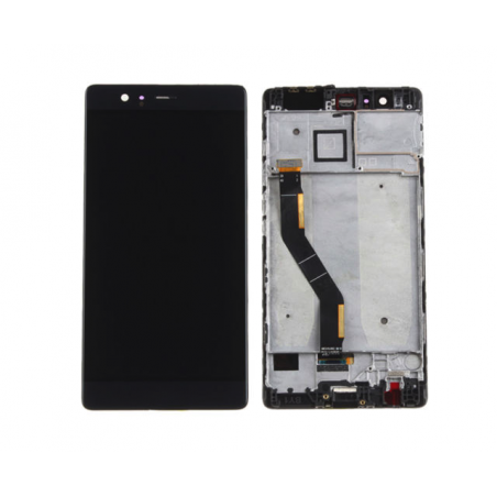 Display + Touch Screen + Frame per Huawei P9 Plus nero