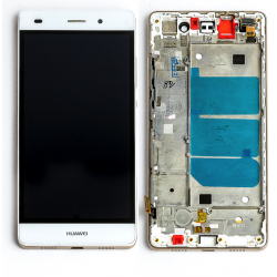 Display + Touch Screen + Frame per Huawei P8 Lite ALE-L21 bianco