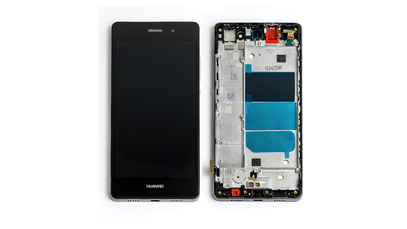 Display + Touch Screen + Frame per Huawei P8 Lite ALE-L21 nero