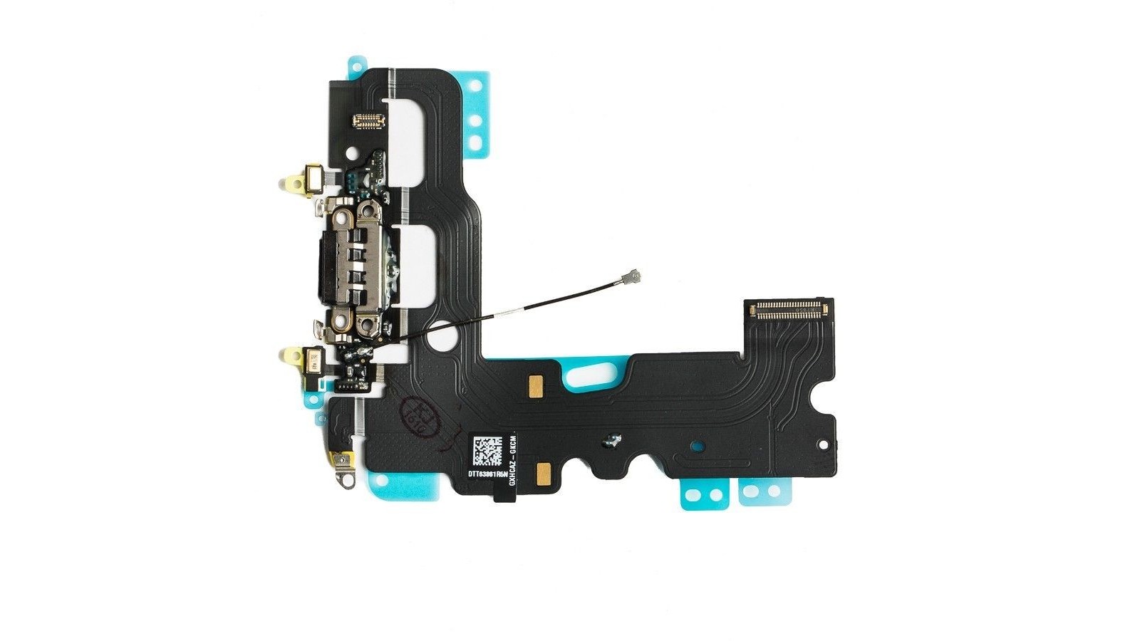 Flat connettore ricarica Apple iPhone 7 completo di microfono antenna nero