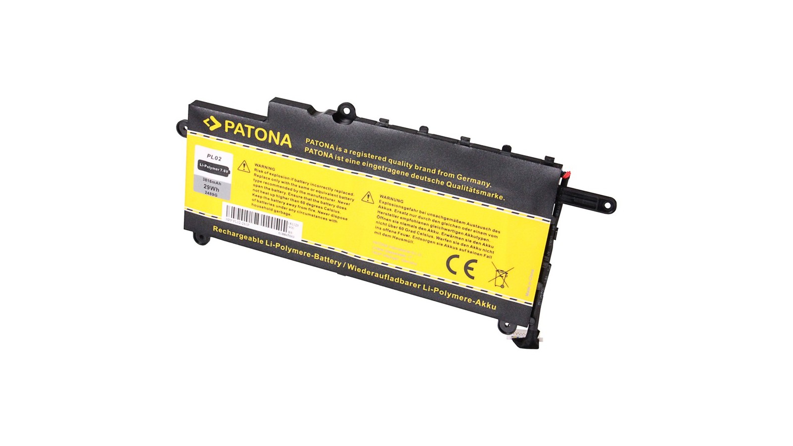 Batteria compatibile con HP PL02XL, 21CP6/60/80, 751681-421, 751875-001, HSTNN-LB6B, TPN-C115