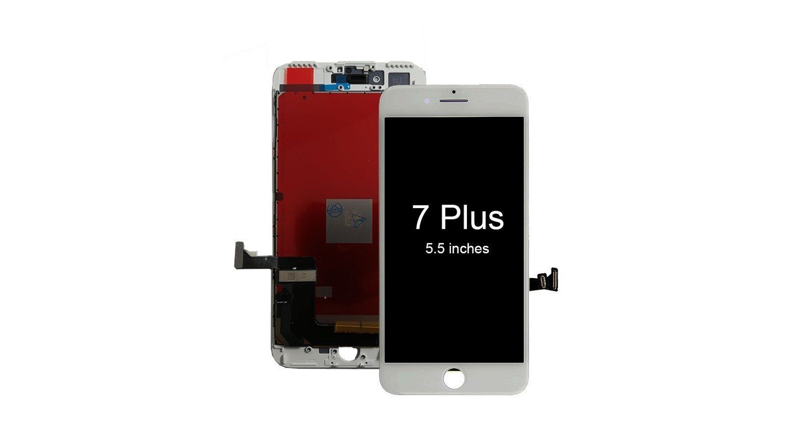 Display Lcd per Apple Iphone 7 Plus bianco completo di Touch screen e cornice 