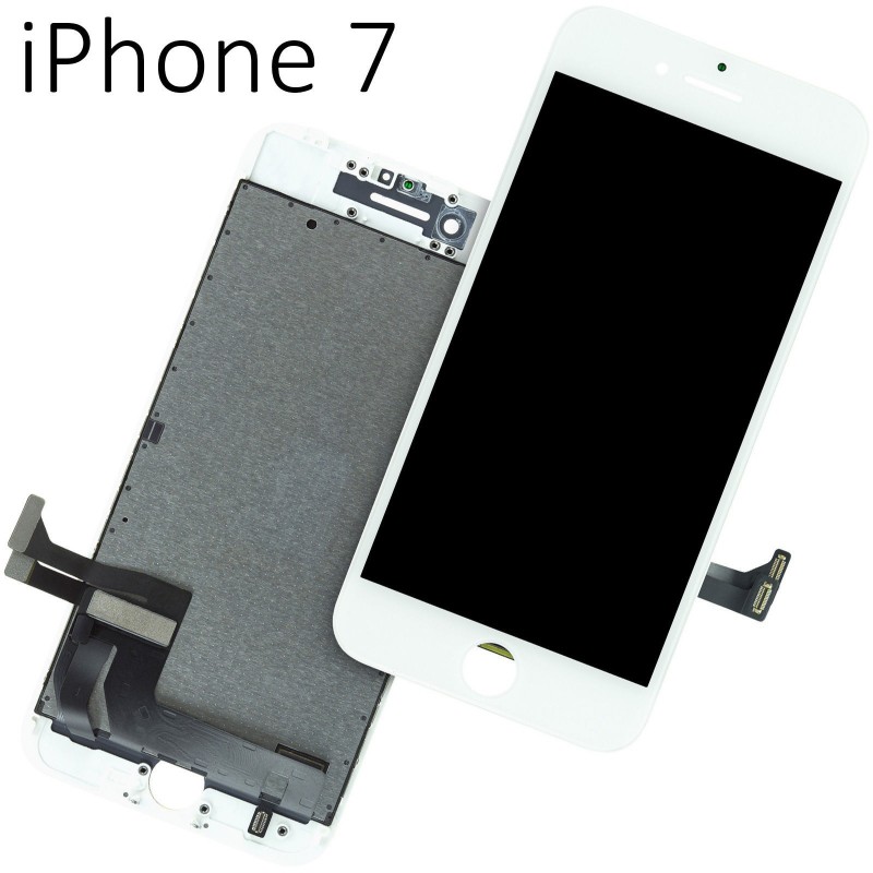 Display Lcd per Apple Iphone 7 bianco completo di Touch screen e cornice 