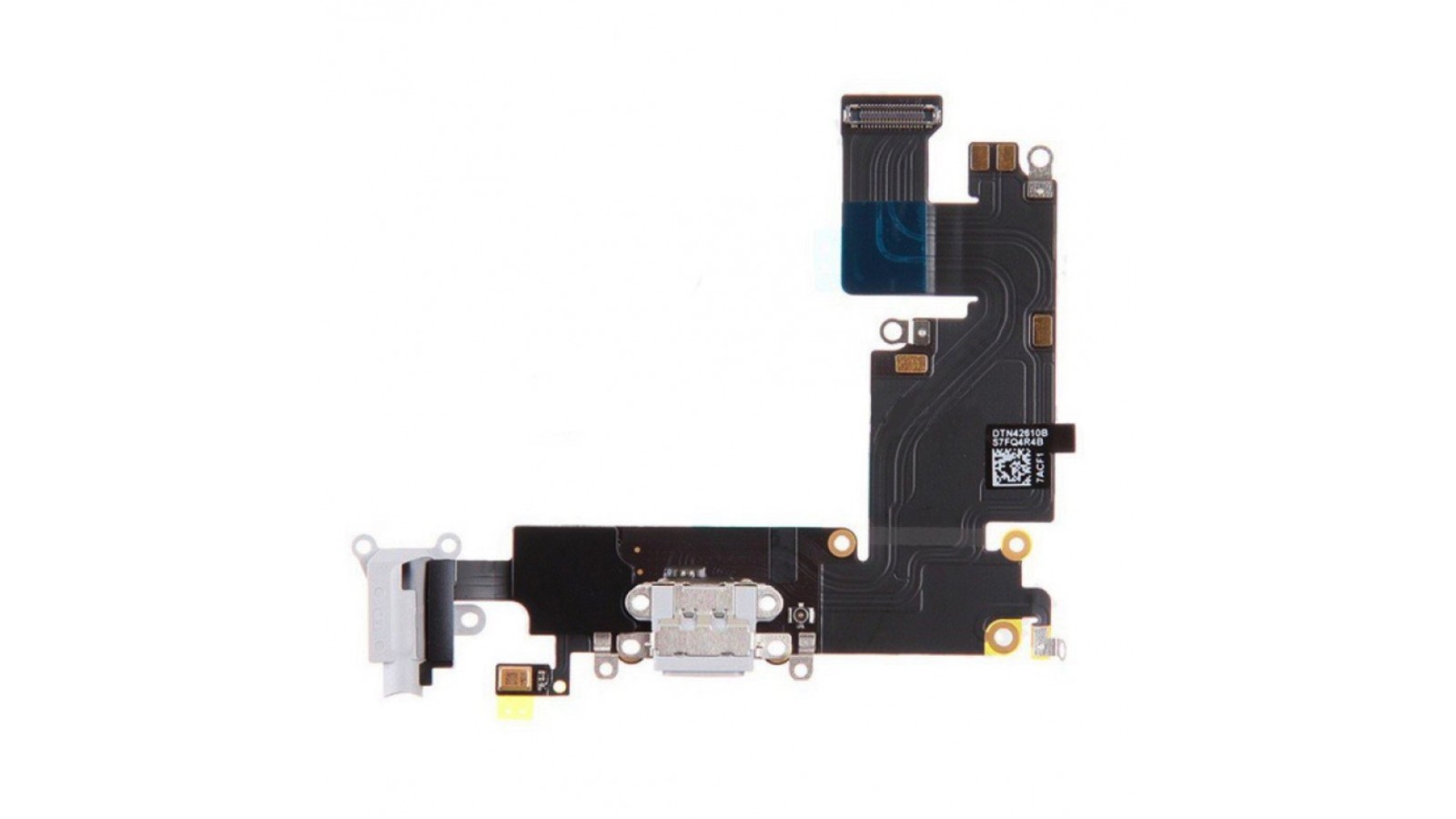 Flat connettore ricarica Apple iPhone 6 Plus completo di microfono antenna jack audio bianco