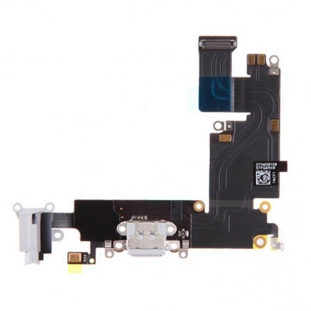 Flat connettore ricarica Apple iPhone 6 Plus completo di microfono antenna jack audio bianco