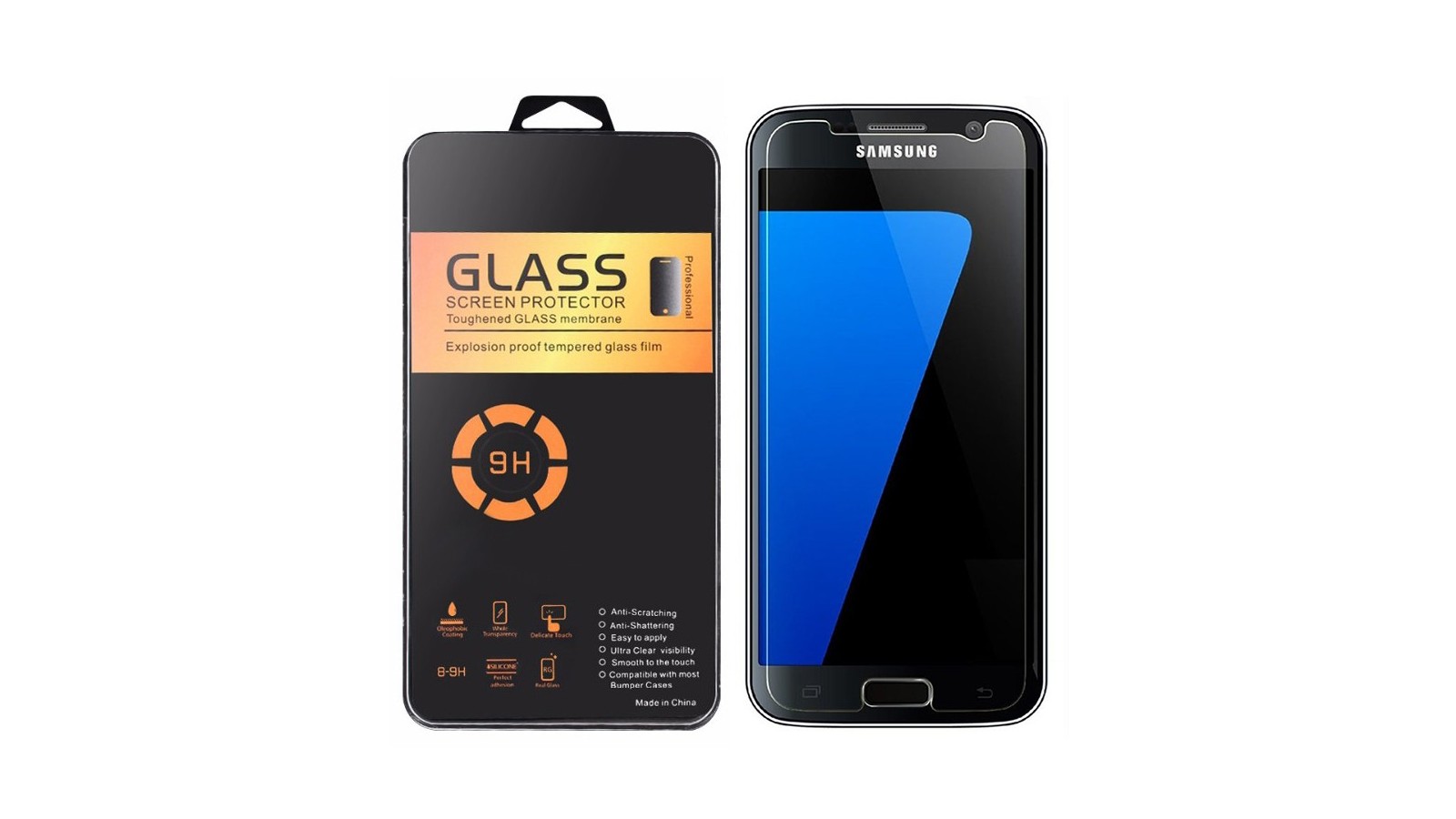 Pellicola trasparente in vetro temperato per Samsung Galaxy S7 G930
