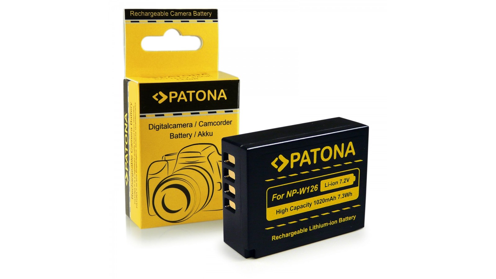 Batteria compatibile con Fuji NP-W126 HS33 EXR Finepix x -Pro 1 HS30 EXR