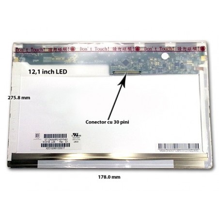 Lcd Display Schermo Led WXGA 12,1 FUJITSU LIFEBOOK P701