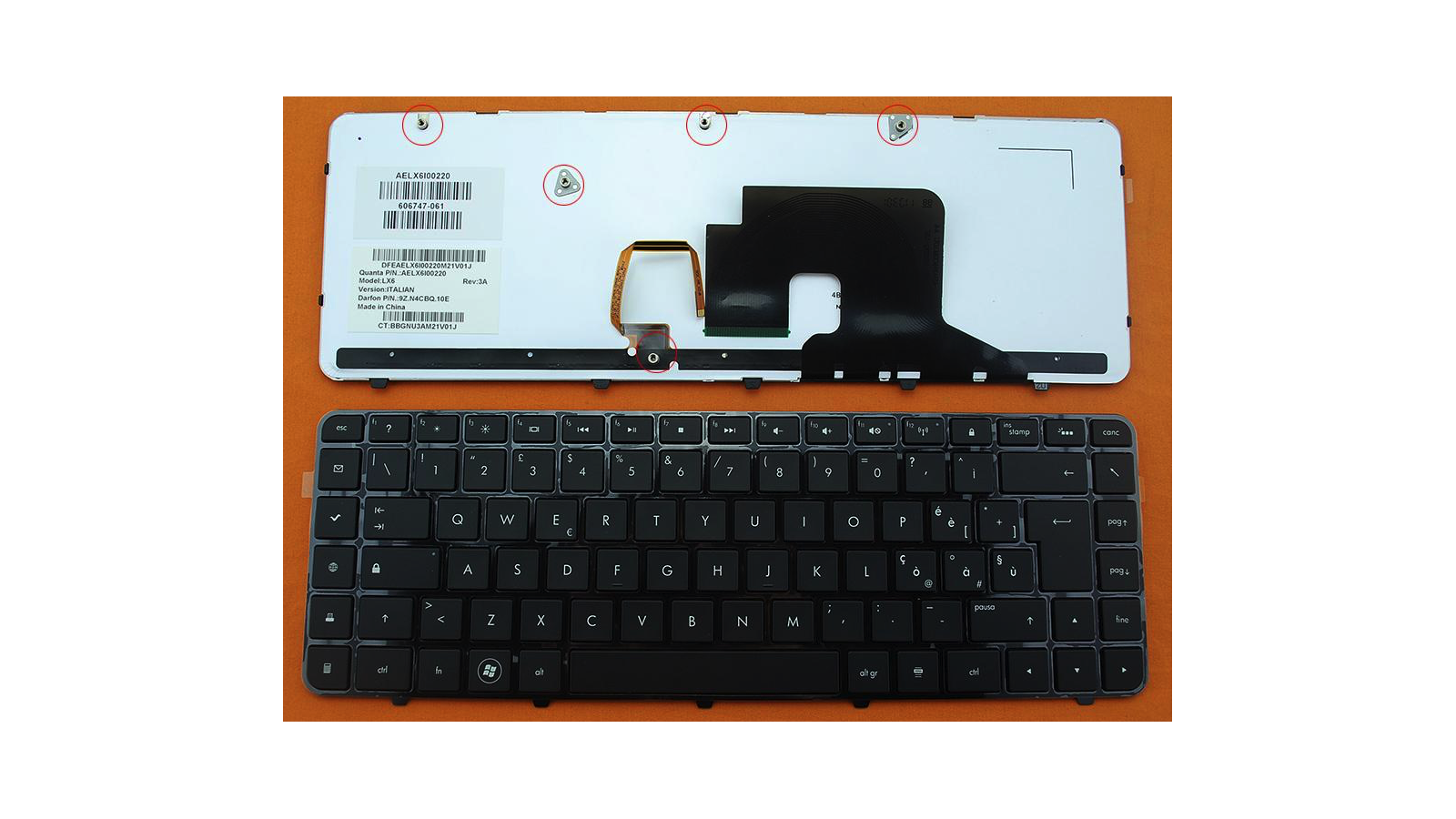 Tastiera italiana nera compatibile con HP Pavilion DV6-3000 3100