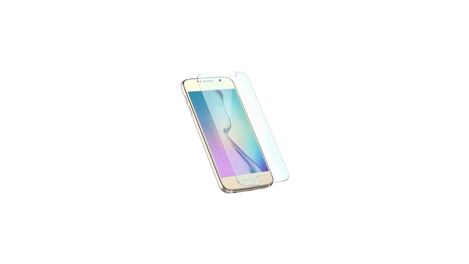 Pellicola in vetro temperato per Samsung Galaxy S6 + panno