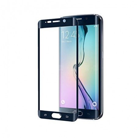 Pellicola nera curva in vetro temperato per Samsung Galaxy S6 Edge Plus
