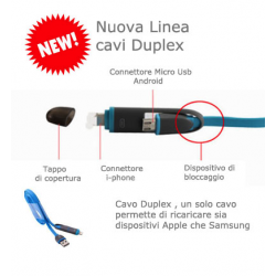 Cavo dati caricatore per Apple e micro usb