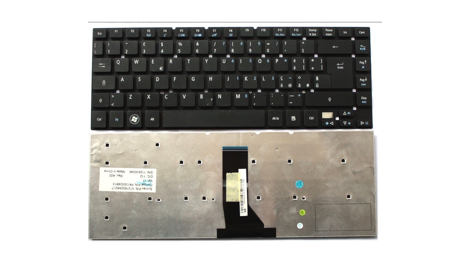 Tastiera italiana compatibile con Acer Aspire ES1-511 ES1-520 ES1-521