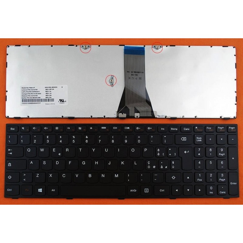 Tastiera italiana compatibile con Lenovo B50-80 B50-45