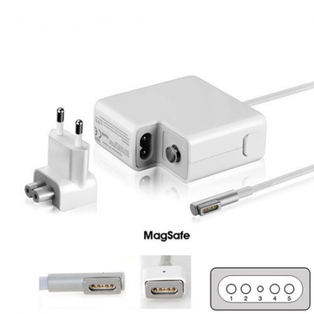 Alimentatore per Apple MagSafe MacBook Pro 17" A1297