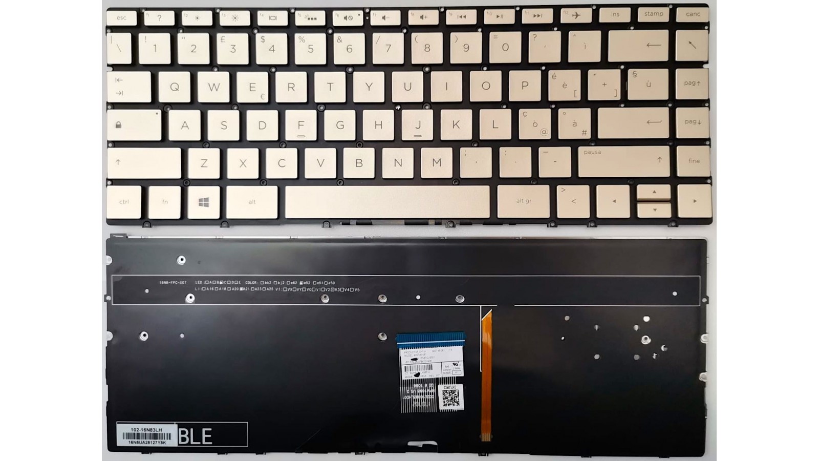 Tastiera italiana per HP Spectre x360 13-W 13-AE 13-AD 920746-041 Retroilluminata