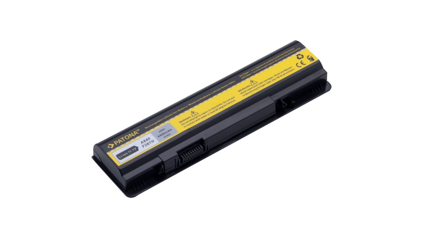 Batteria 4400 mAh compatibile con Dell F286H F287F F287H R988H G069H 312-0818 451-10.673