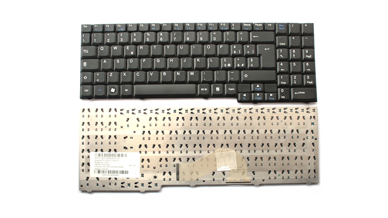 Tastiera italiana nera compatibile con Packard Bell EasyNote HERA G - MP-03756I0-9206