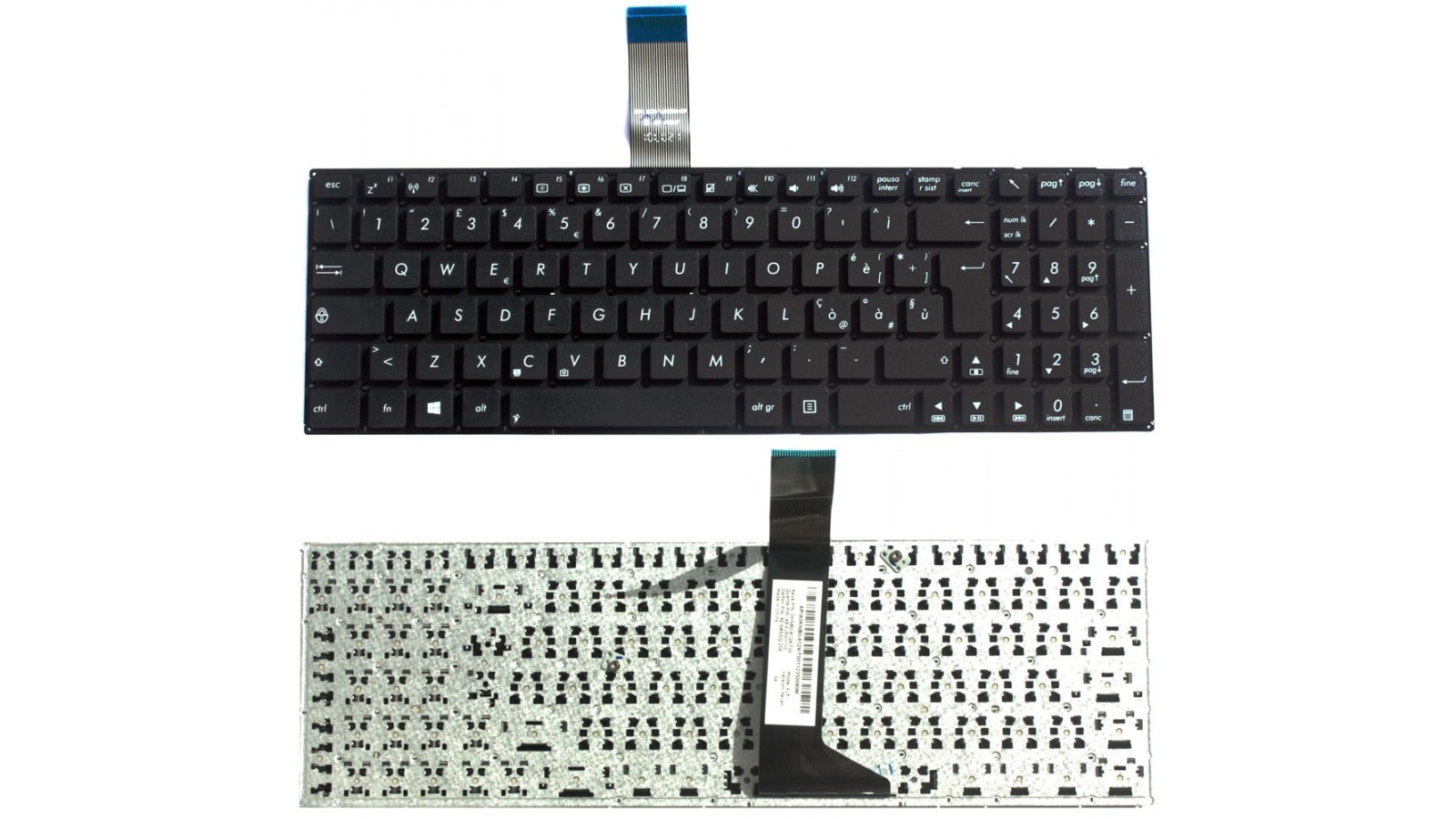 Tastiera italiana compatibile con Asus K550CA K550CC K550DP K550JK K550LA K550LB