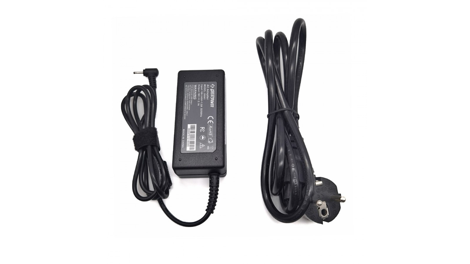 Alimentatore caricabatteria compatibile con Samsung 19V - 40W- 2.1 Ampere -3.0 * 1.0mm