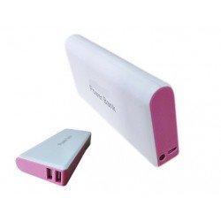 Power bank 12000mAh universale per smartphone e tablet rosa