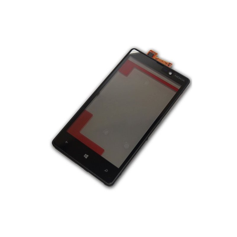 Touch Screen Vetro Nokia Lumia 820 completo cornice frame