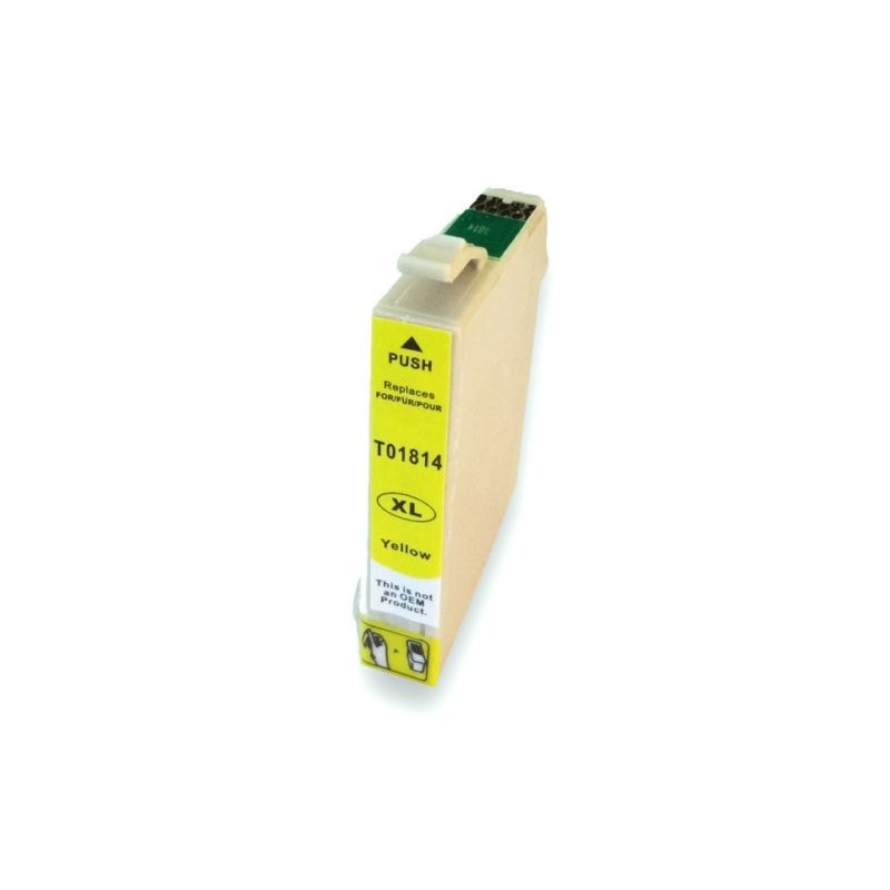 Cartuccia Inkjet per Epson T1814 XP-102 XP-202 XP-212 XP-215 XP-312-XP-315 -XP255 XP-402 yellow