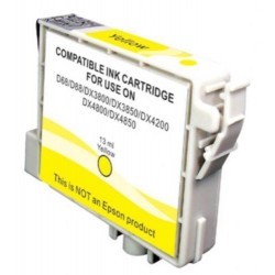 Cartuccia Inkjet per Epson T0614 Stylus D68 D88 DX3800 DX3850 DX4800 DX4850 yellow