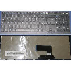 Tastiera italiana nera compatibile con Sony Vaio PCG-71911M serie 148971441 completa di frame