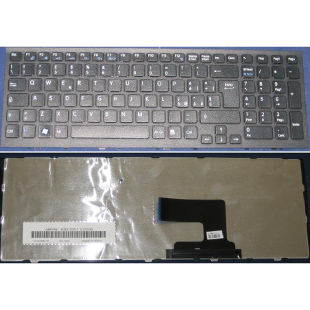Tastiera italiana nera compatibile con Sony Vaio PCG-71911M serie 148971441 completa di frame