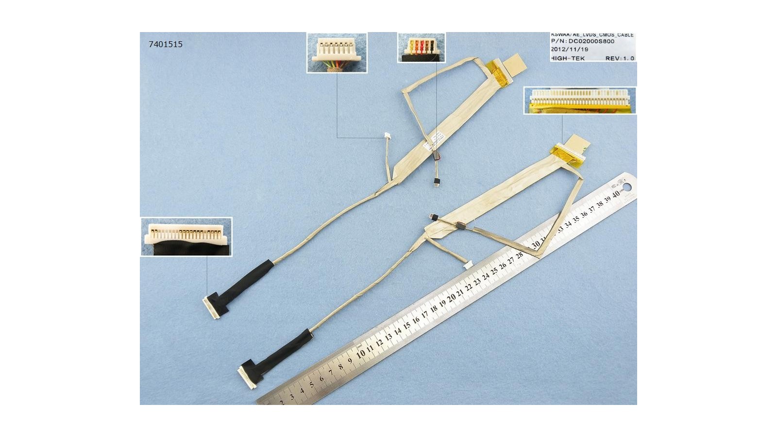 Cavo connessione flat display Toshiba L500 L500D L505 L505D DC02000S800 completo connettore cam