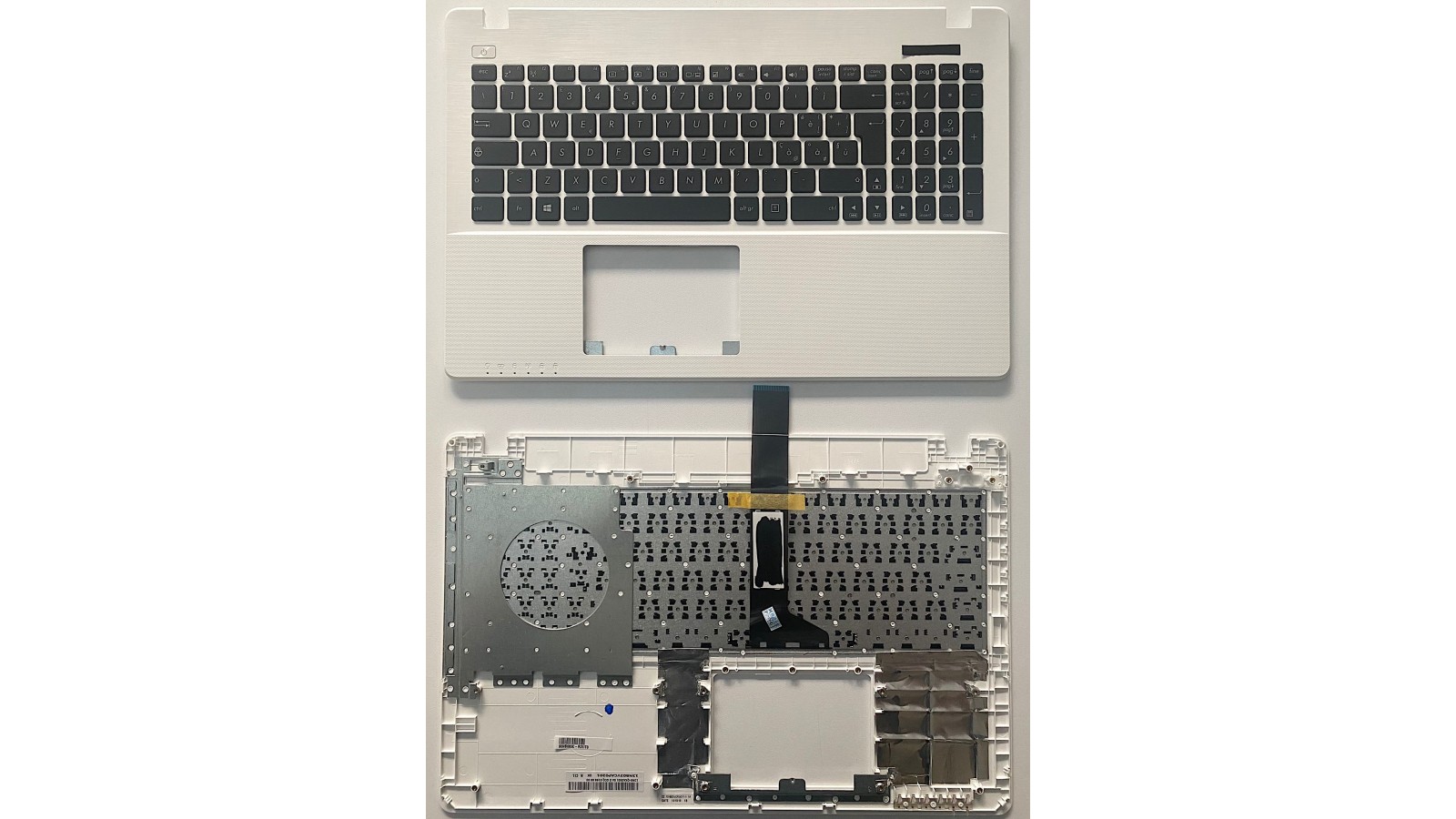 Tastiera con Topcase italiana per Asus X550 X550V X550CC X550CA X550VC X550C Bianco