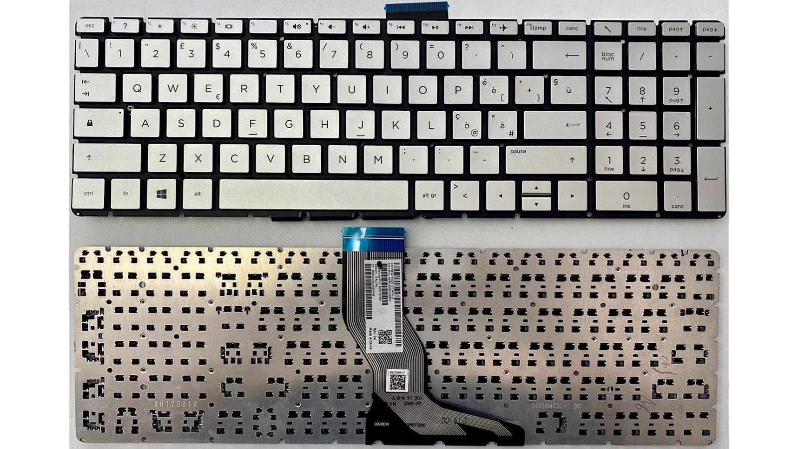 Tastiera Italiana Per HP Pavilion 15-BS 15-CB 15-CC 15-CD 15-CK 15-BW Silver