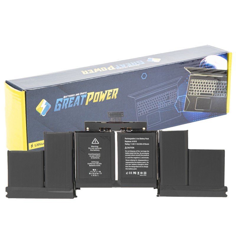 Batteria compatibile con Apple A1494 A1618 MacBook Pro 15" A1398 Metà 2015 (8800mAh) Batteria compatibile con Apple A1494 A1618 MacBook Pro 15" A1398 Metà 2015 (8800mAh)