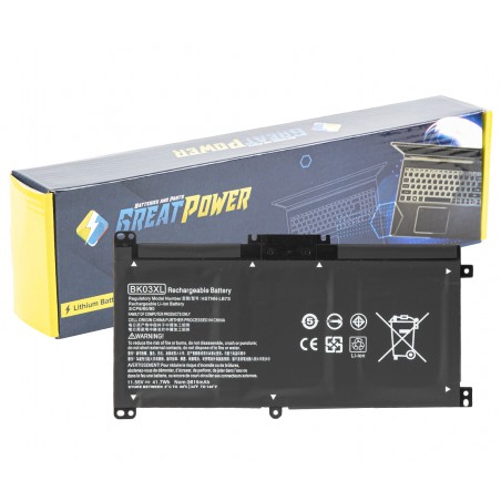 Batteria 41.7Wh per HP BK03XL HSTNN-LB7S HSTNN-UB7G TPN-W125 916366-421 916366-541