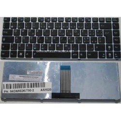 Tastiera italiana compatibile con Asus silver con tastiera nera EEEPC 1225 1225B 1225C