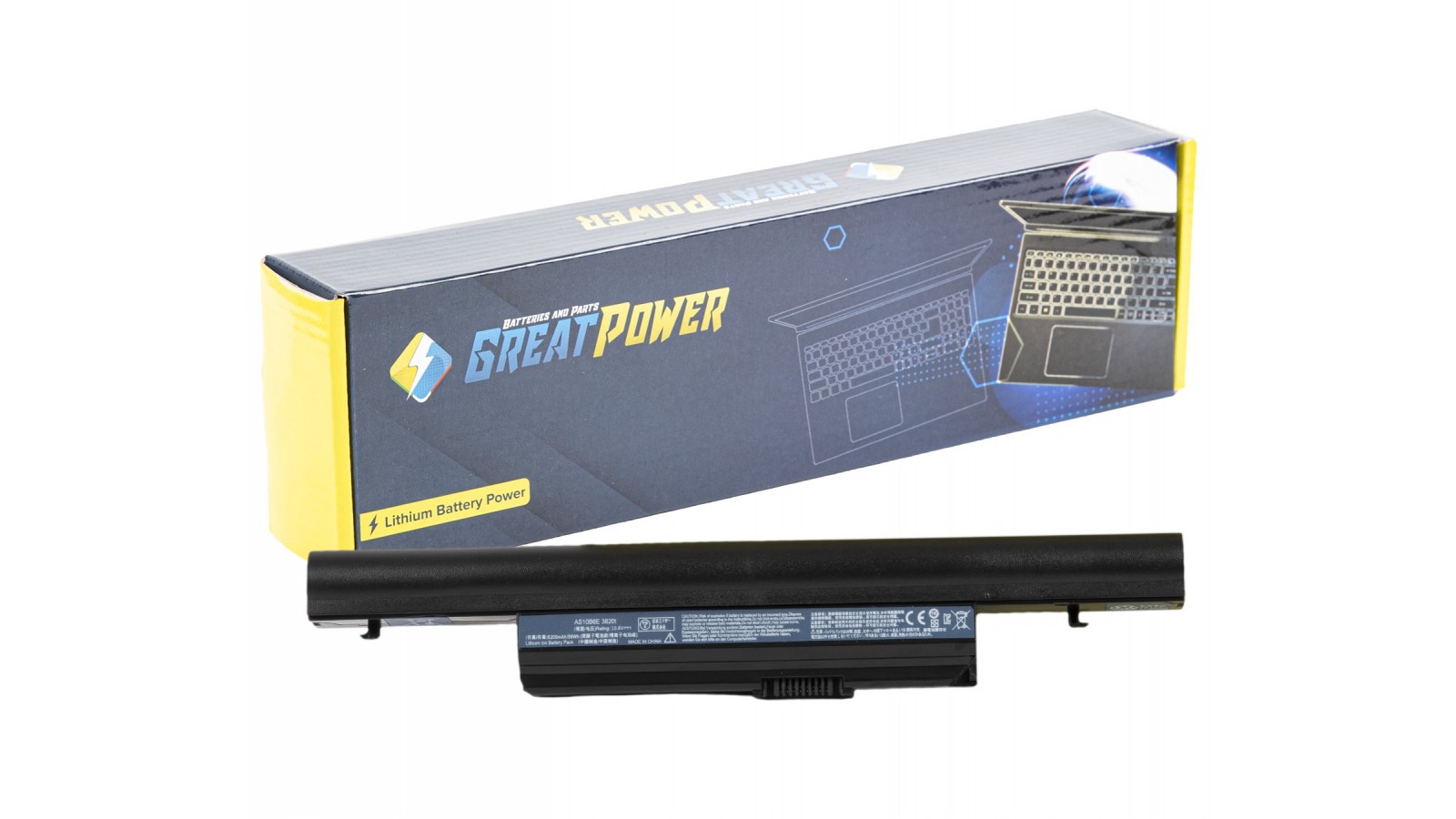 Batteria 5200mAh compatibile con Acer BT.00607.124 BT.00607.128 LC.BTP0P.007 LC.BTP00.119 LC.BTP00.120