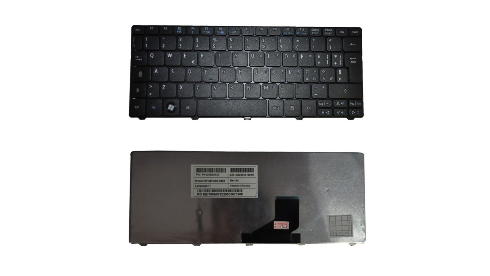 Tastiera italiana compatibile con Packard bell ENME69BMP nera