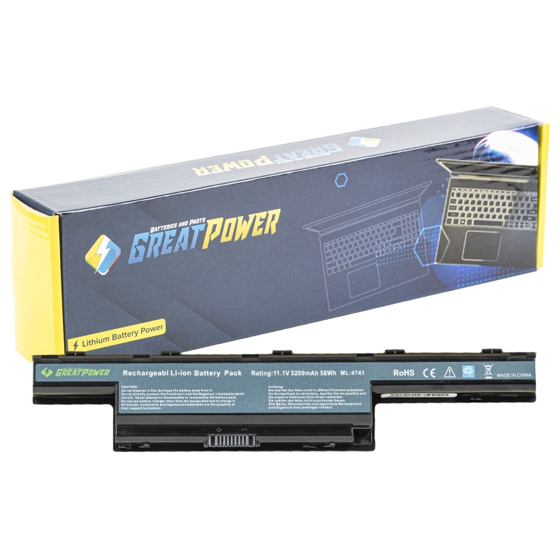 Batteria 5200mAh compatibile con Acer Aspire E1-521 AS-E1-521