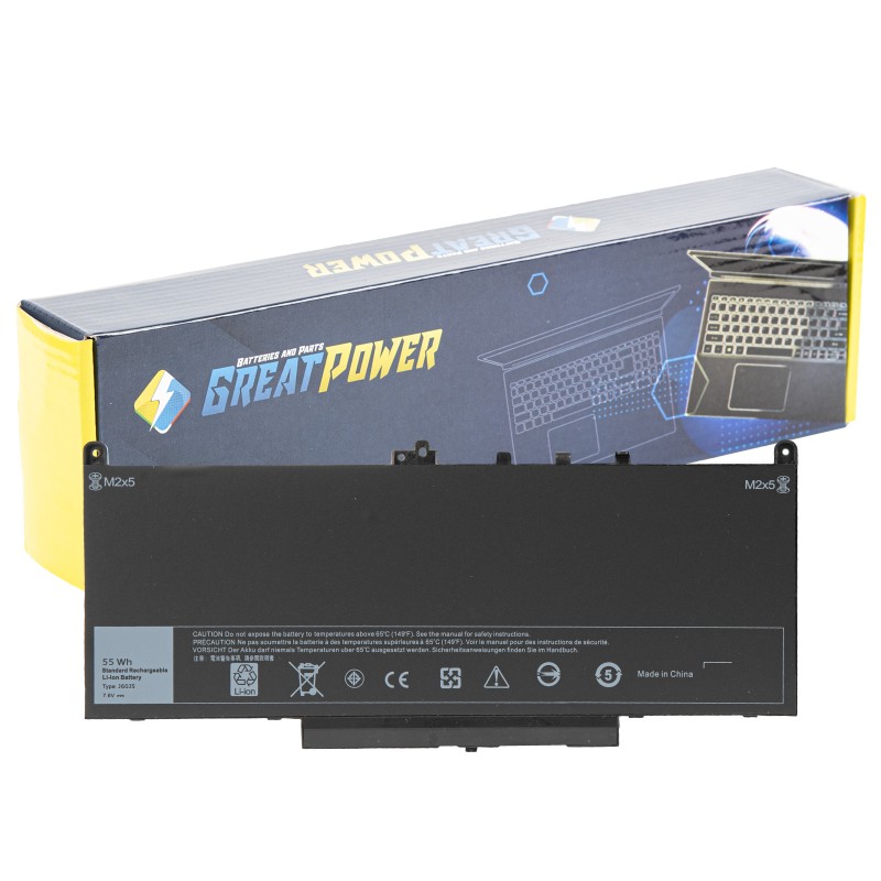 Batteria 7200mAh compatibile con Dell J60J5 Latitude E7270 E7470 Batteria 7200mAh compatibile con Dell J60J5 Latitude E7270 E7470