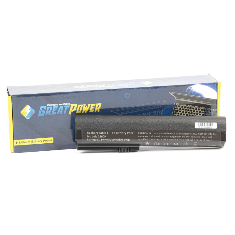 Batteria 5200mAh compatibile con HP EliteBook 2560P 2570P