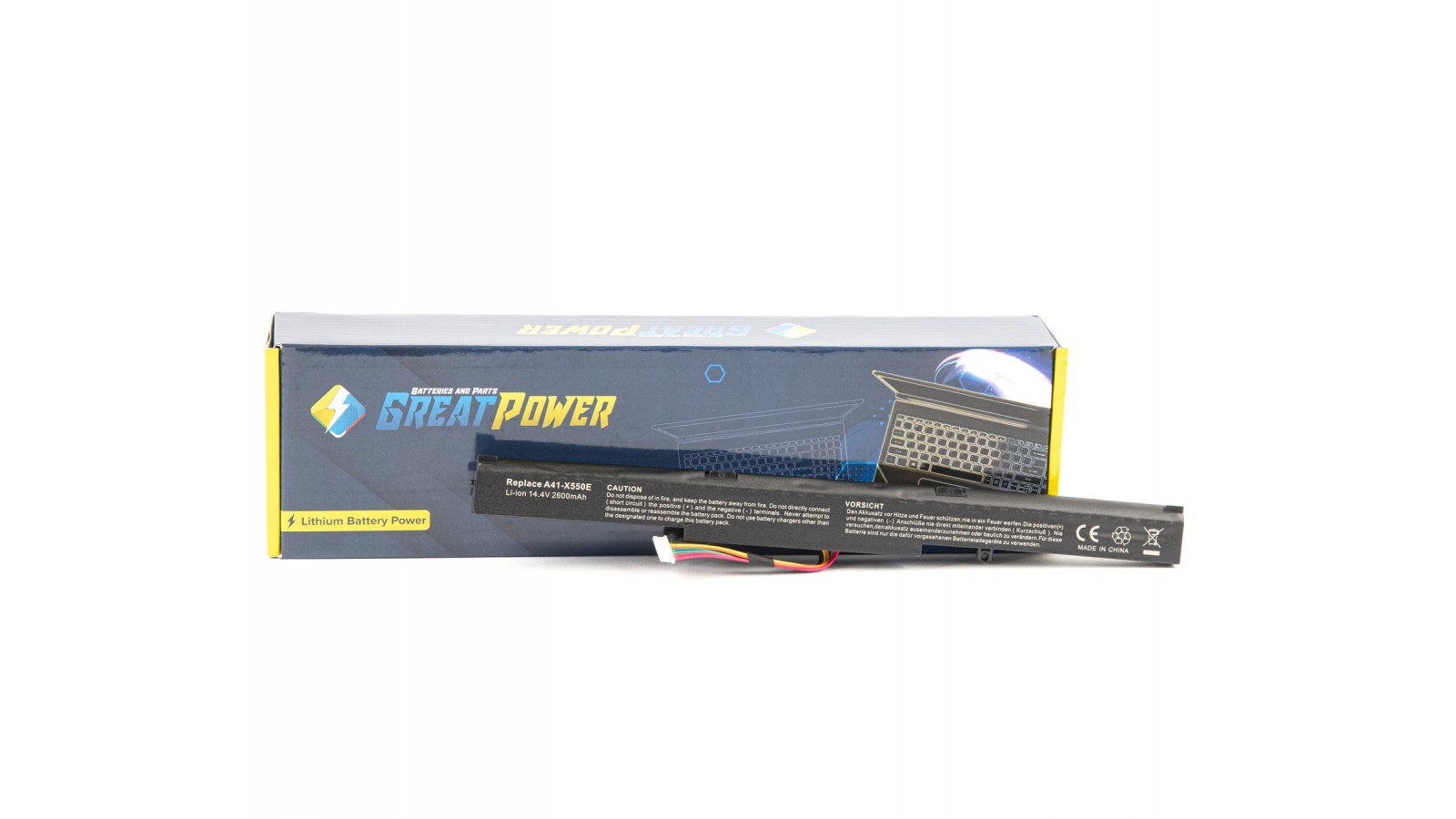 Batteria 2600 mAh compatibile con Asus A41-X550E A450JF X450JF X550ZA K550E K751LA F751MA X550DP