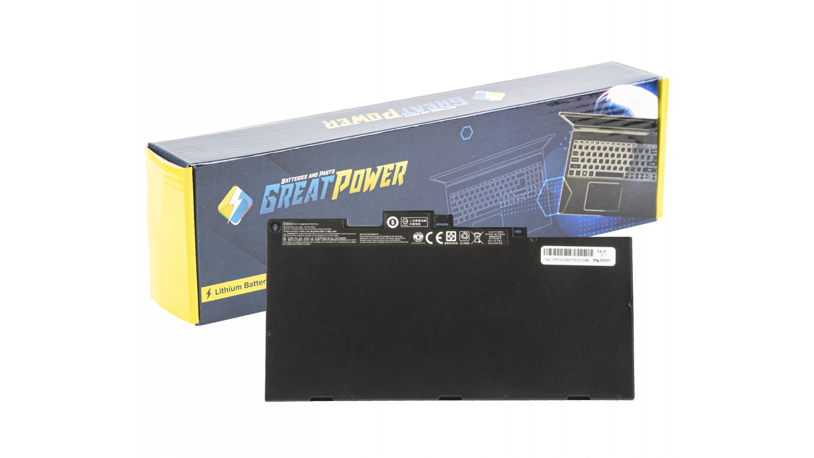 Batteria 46,5Wh compatibile con HP EliteBook 745 G3 - 755 G3 - 840 G3 - 840 G4