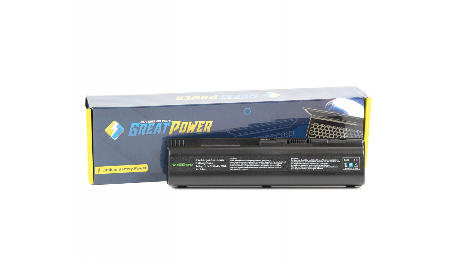 Batteria 5200 mAh per HP 593552-001 HP DV6-1221S