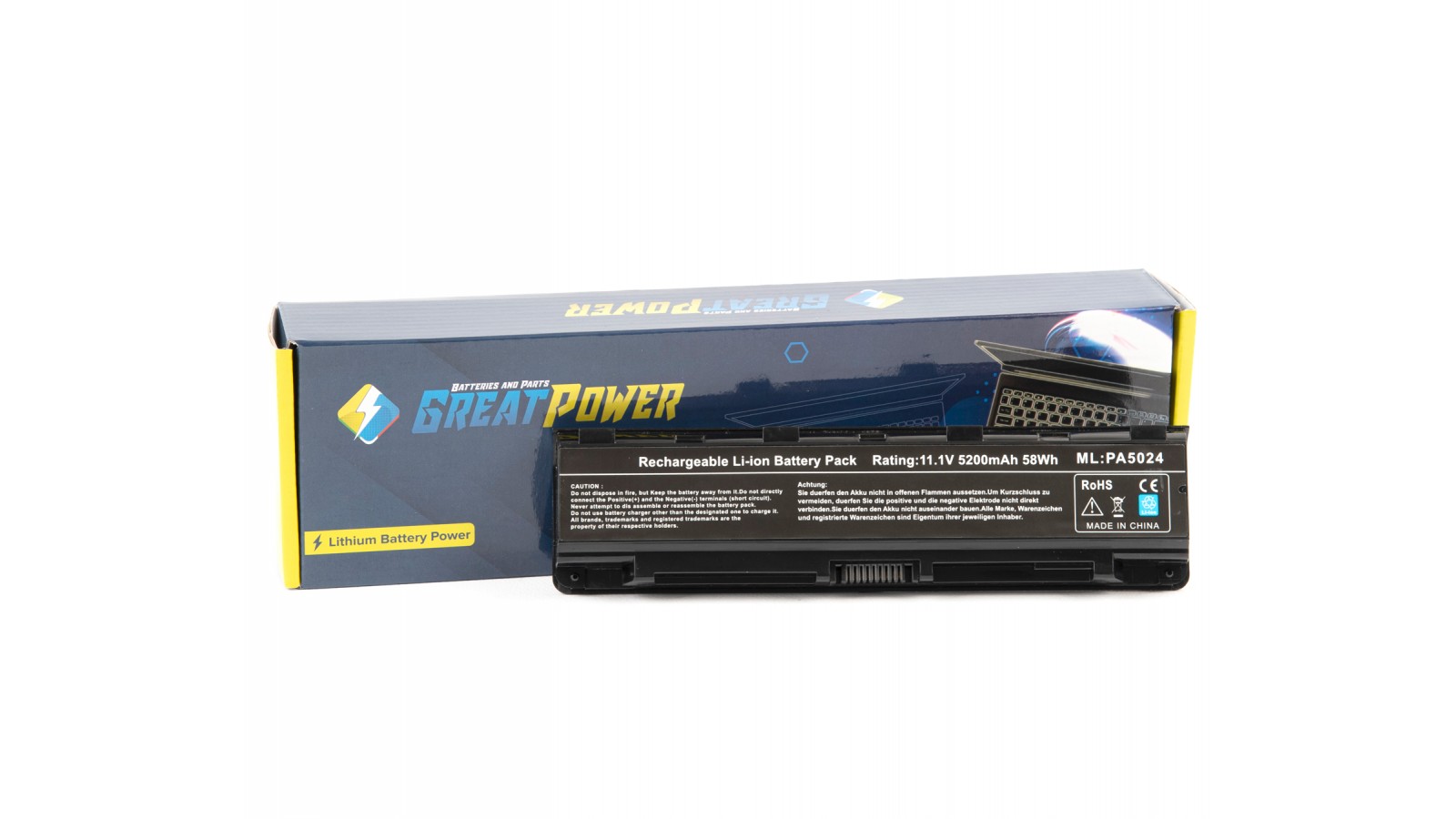 Batteria 5200 mAh compatibile con Toshiba Satellite C50-A-14H C50-A-14J C50-A-14V