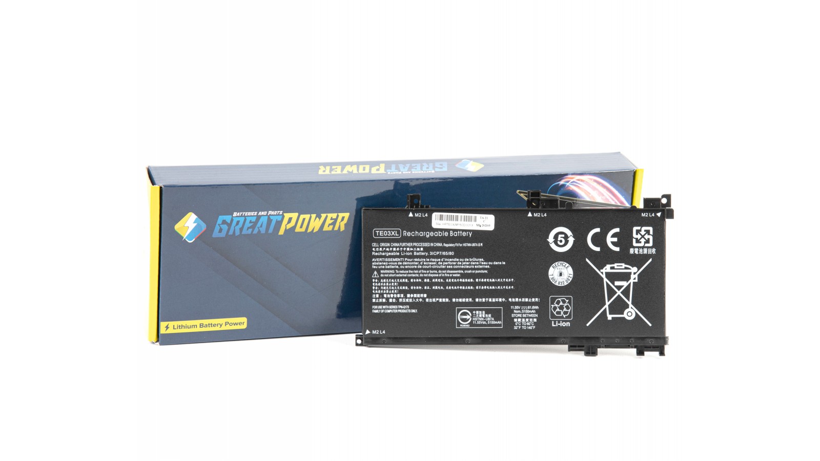 Batteria 11.55V 41Wh per HP Omen 15-ax000 15-ax033dx 15-ax210nr 15-ax001ns 15-bc000 15-bc008tx