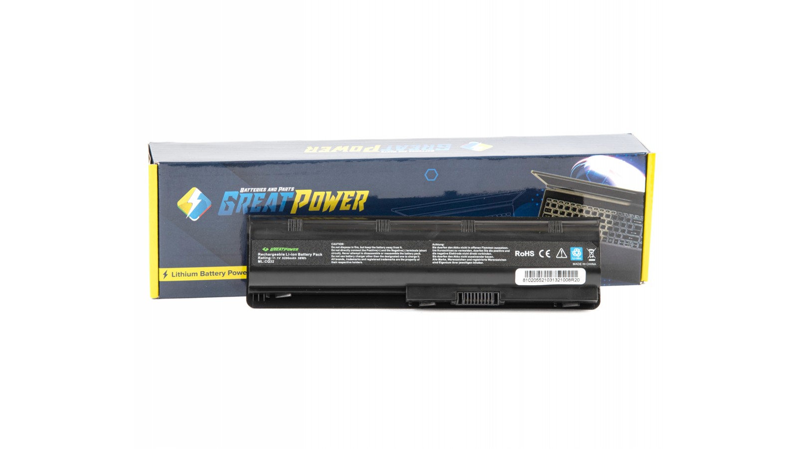 Batteria 5200mAh compatibile con HP 584037-001