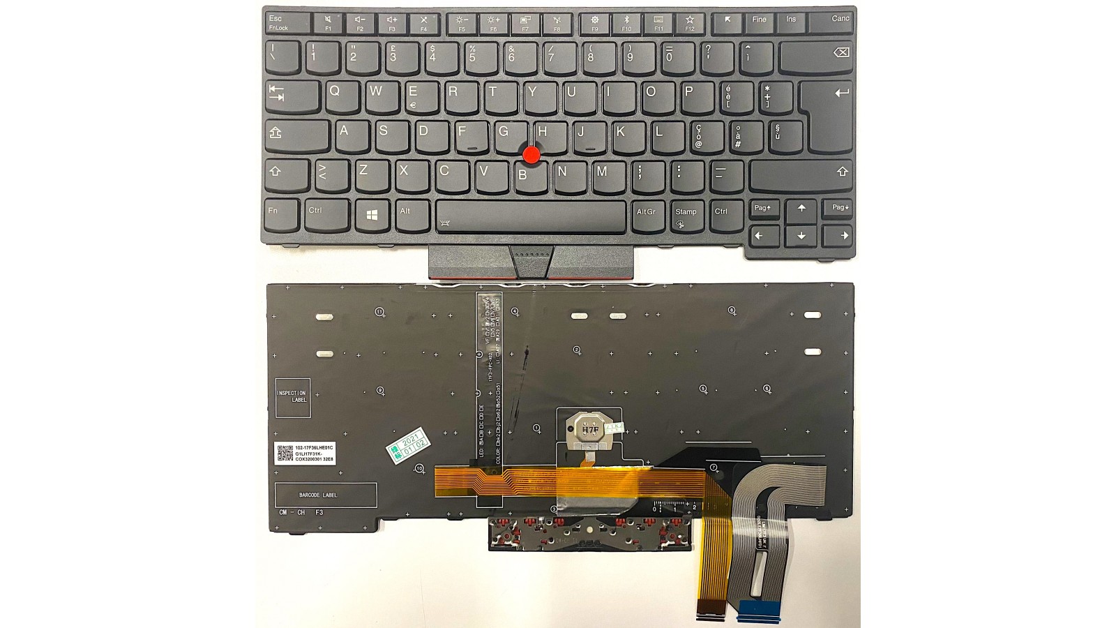 Tastiera italiana RETROILLUMINATA per Lenovo ThinkPad E480 E485 L480 T480S L380 L490
